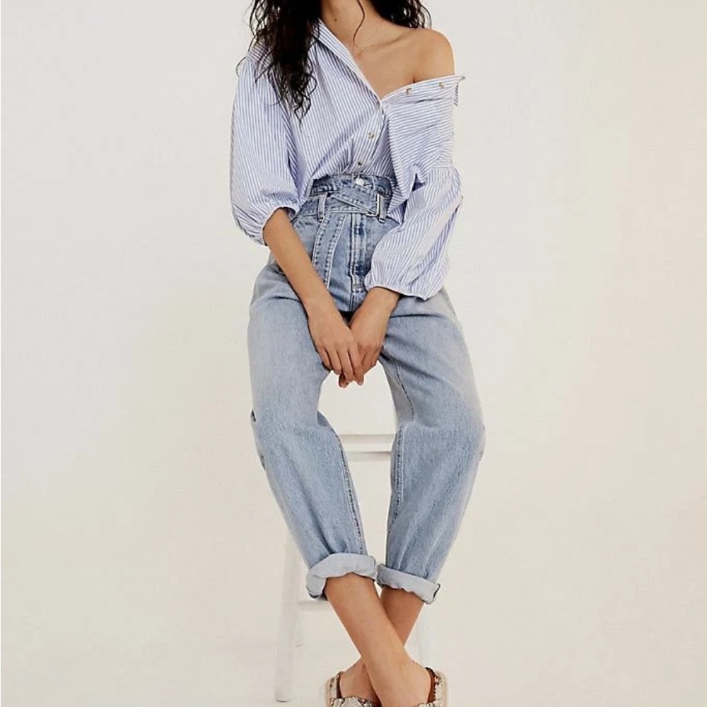 AGOLDE Reworked 90’S Ultra High Rise Belted Jean - Picture 7 of 10